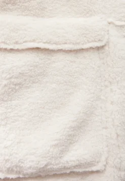 Manteau en peluche avec capuche