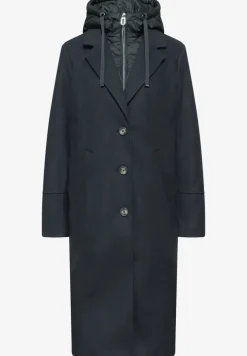 Manteau à revers avec incrustation