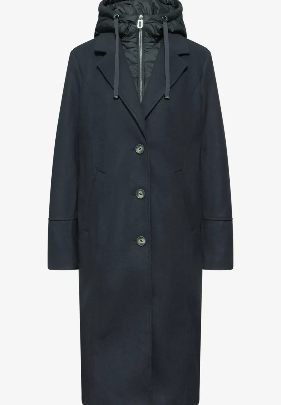 Manteau à revers avec incrustation