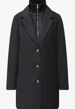 Manteau à revers avec incrustation