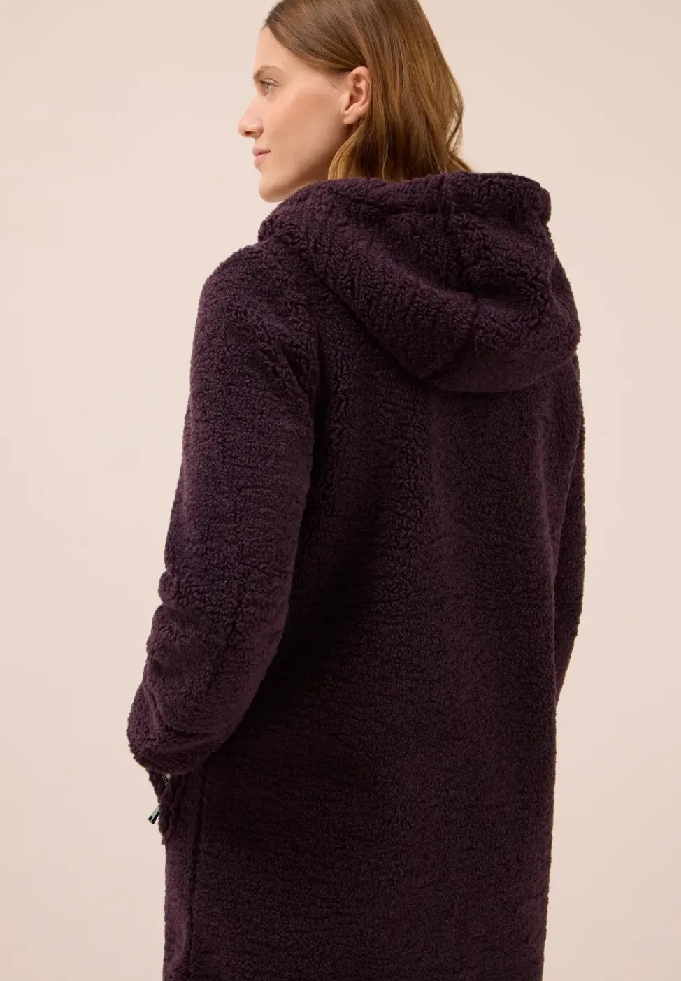 Manteau Teddy avec capuche