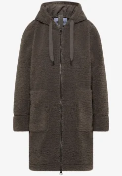 Manteau Teddy avec capuche