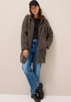 Manteau Teddy avec capuche