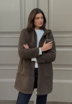 Manteau Teddy avec capuche