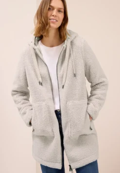 Manteau Teddy avec capuche