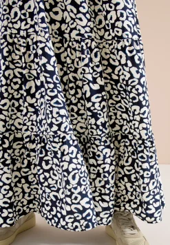 Maxi-jupe avec motif graphique