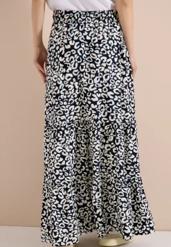 Maxi-jupe avec motif graphique