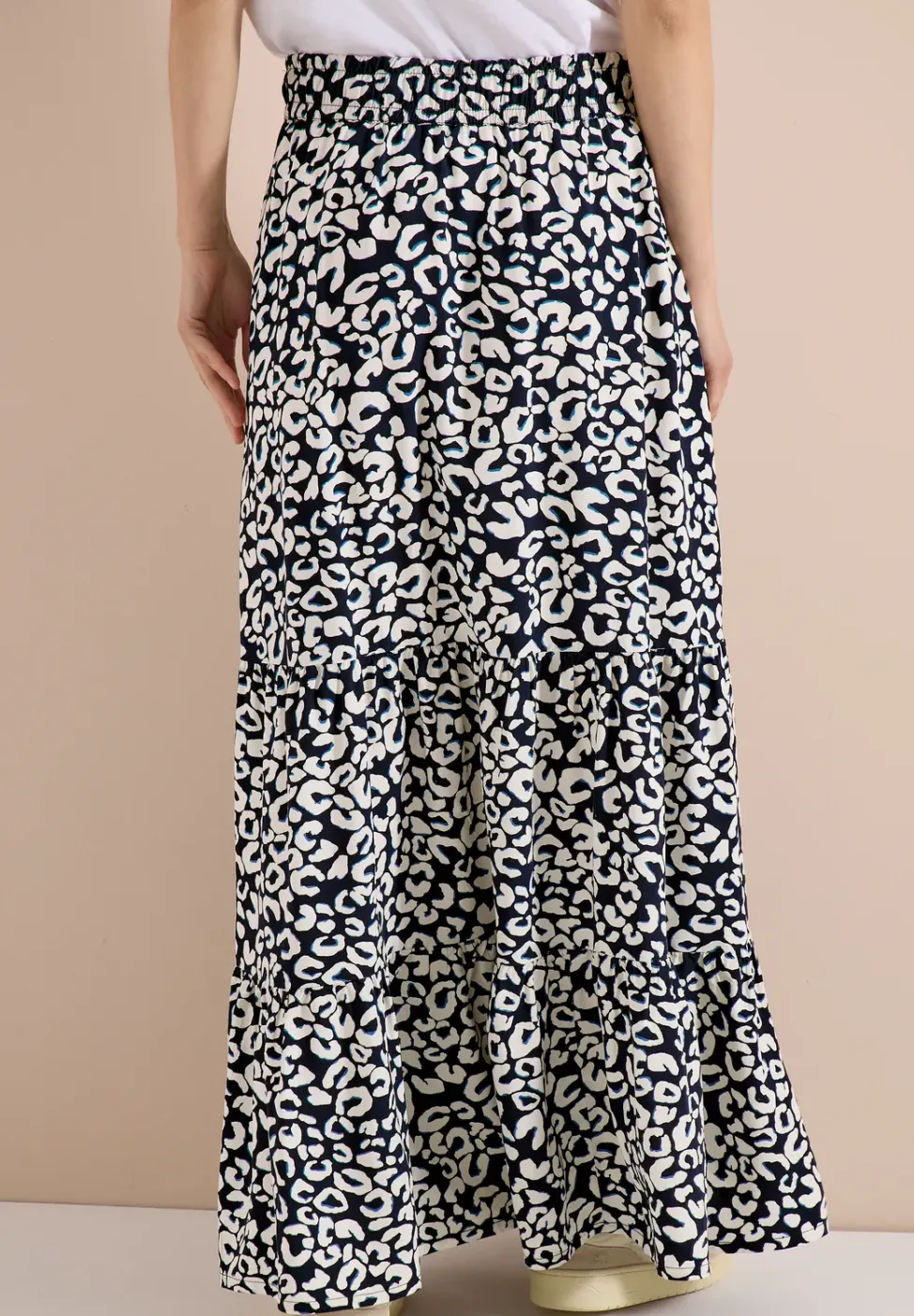 Maxi-jupe avec motif graphique