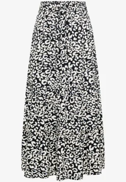 Maxi-jupe avec motif graphique