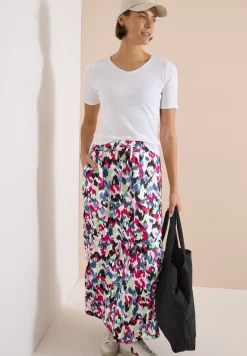 Maxi-jupe avec motif graphique