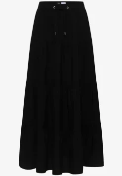 Maxi-jupe avec volants et élastique à la taille