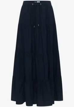 Maxi-jupe avec volants et élastique à la taille