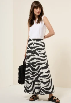 Maxi-jupe à motifs