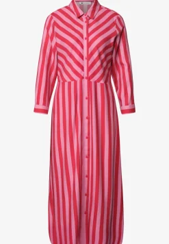 Maxi-robe à col chemise et imprimé