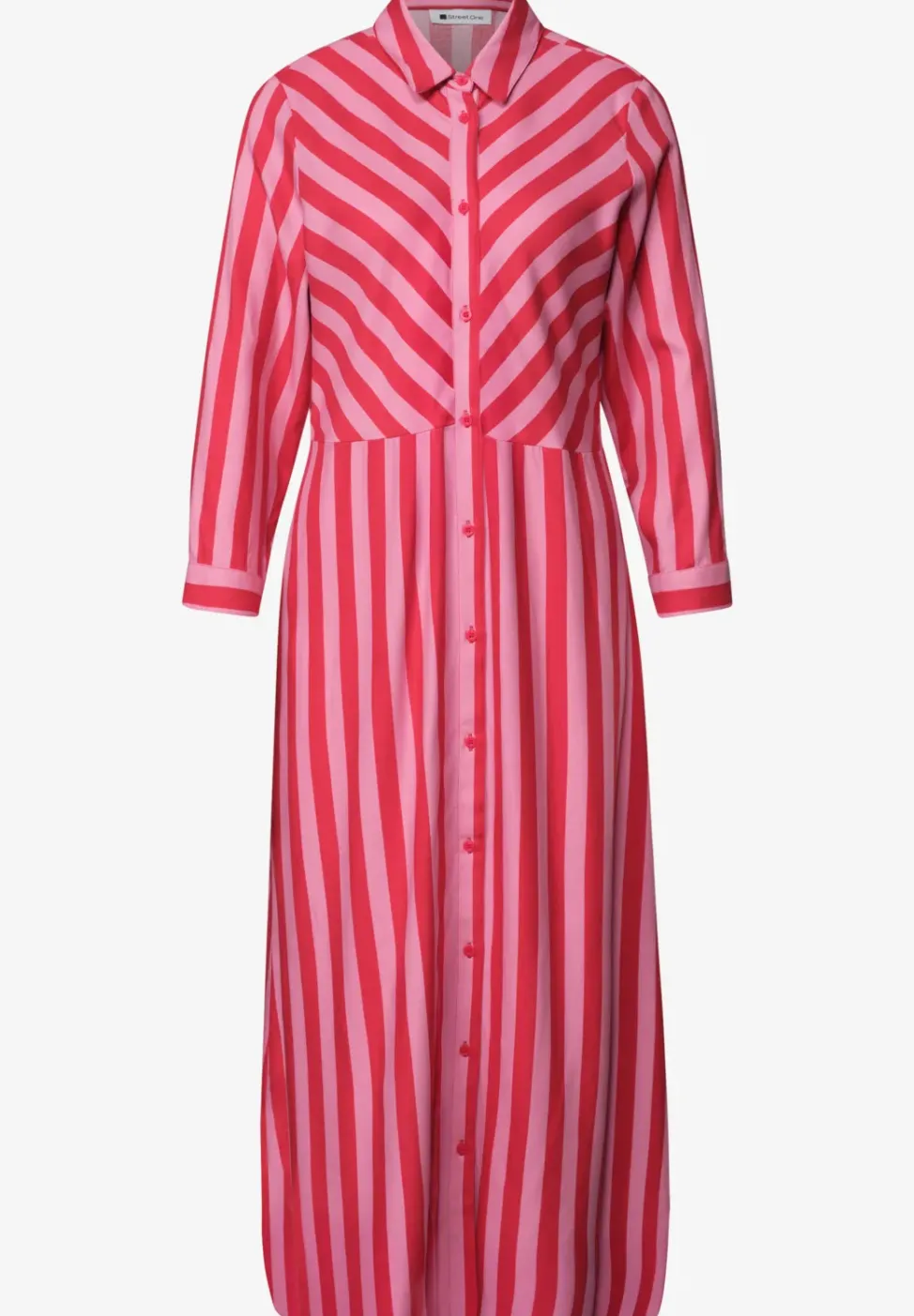 Maxi-robe à col chemise et imprimé