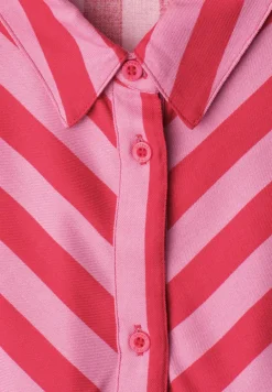 Maxi-robe à col chemise et imprimé