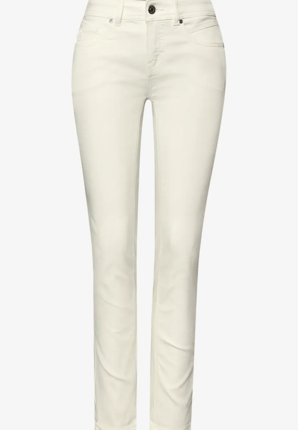 Mid Waist Slim Leg Jeans dans un Casual Fit
