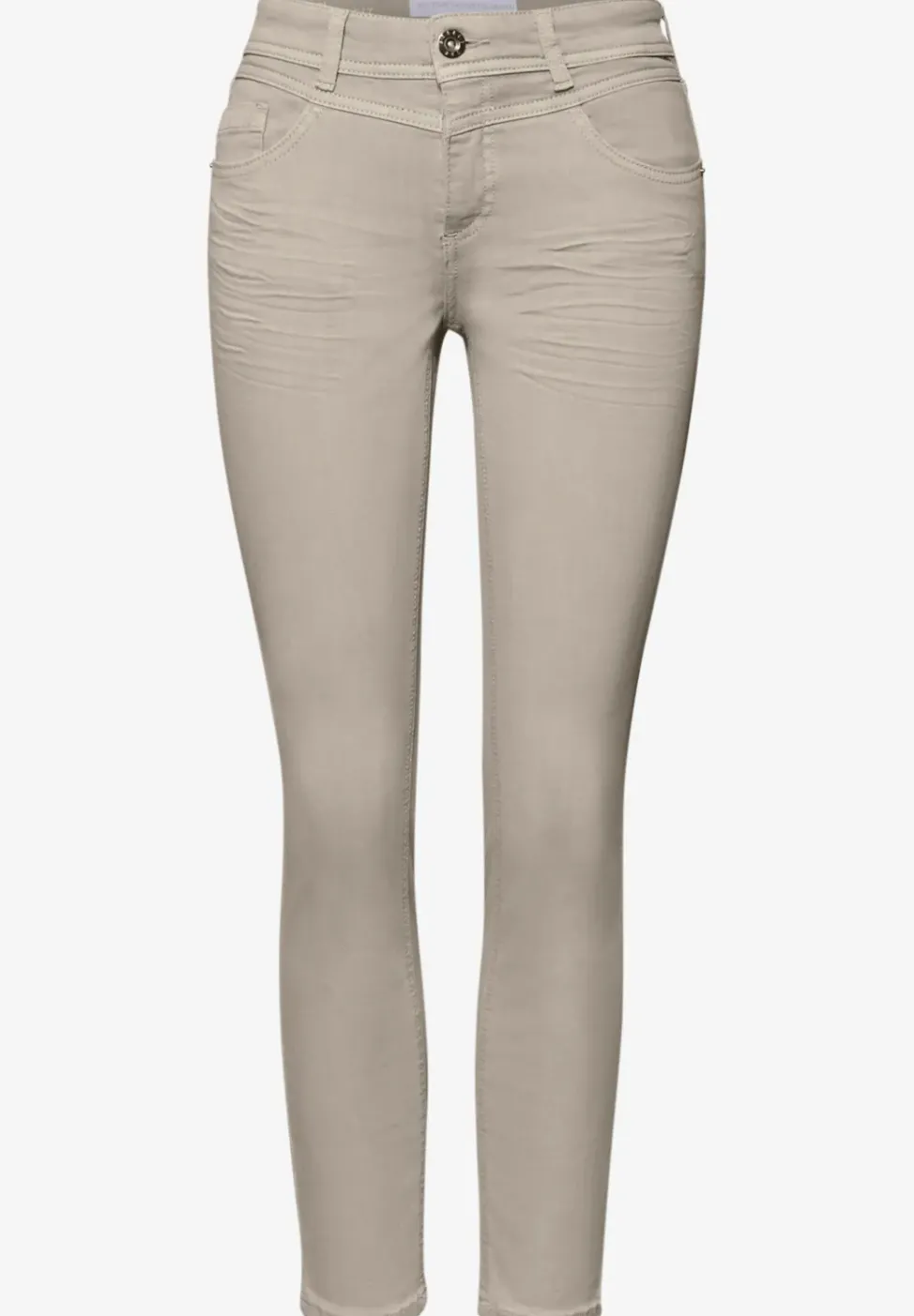 Mid Waist Slim Leg Jeans dans un Casual Fit