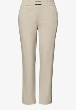 Mid Waist Slim Leg Pantalon avec boucle