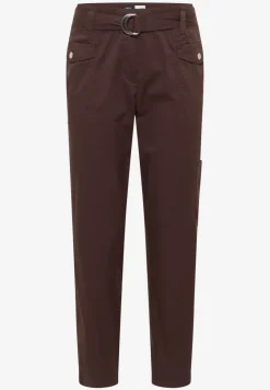 Mid Waist Slim Leg Pantalon Loose Fit