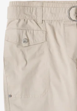 Mid Waist Slim Leg Pantalon Loose Fit