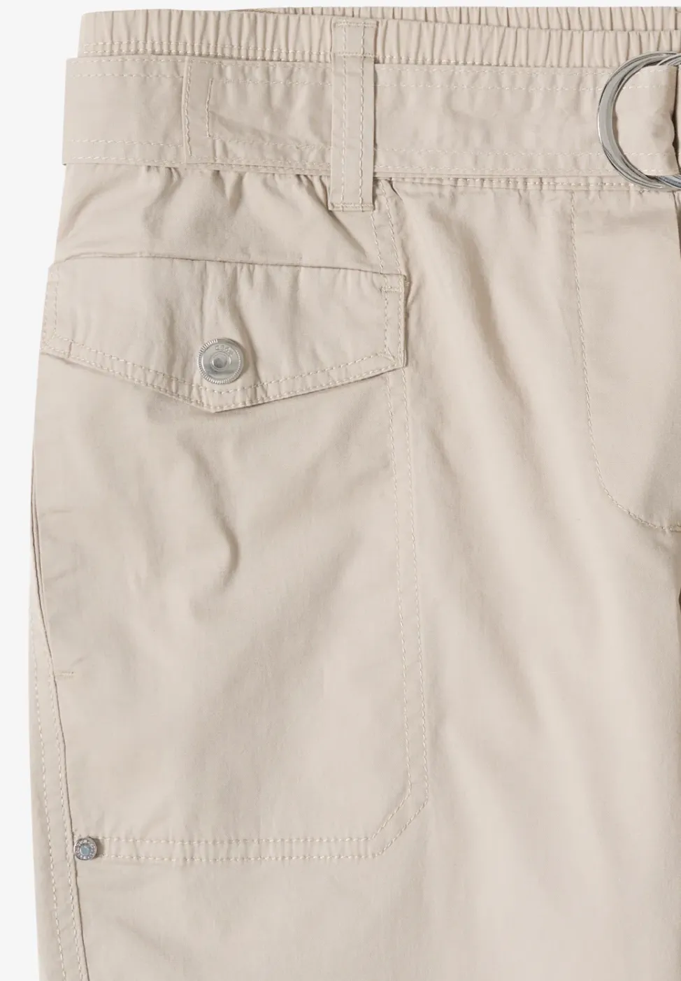 Mid Waist Slim Leg Pantalon Loose Fit