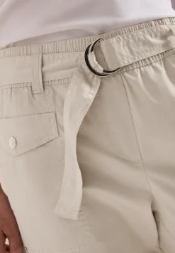 Mid Waist Slim Leg Pantalon Loose Fit