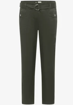 Mid Waist Slim Leg Pantalon Loose Fit