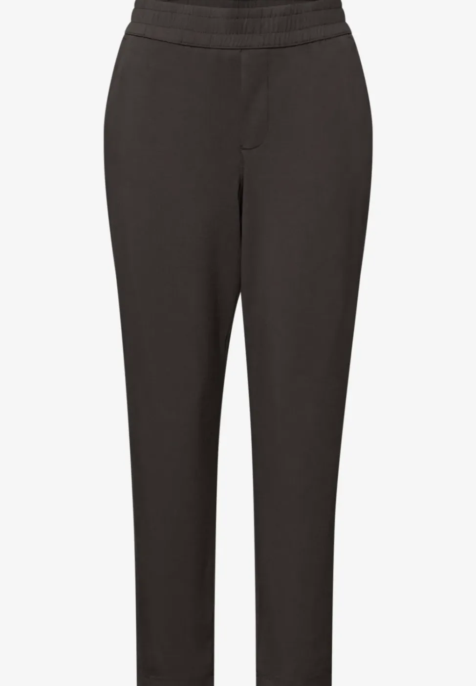 Mid Waist Slim Leg Pantalon Loose Fit