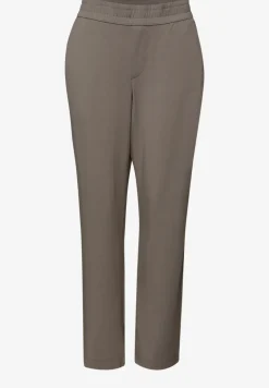 Mid Waist Slim Leg Pantalon Loose Fit