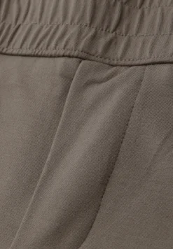 Mid Waist Slim Leg Pantalon Loose Fit