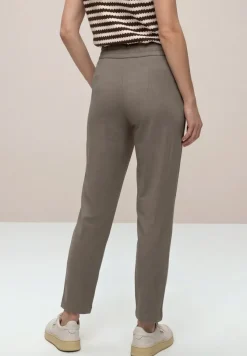 Mid Waist Slim Leg Pantalon Loose Fit