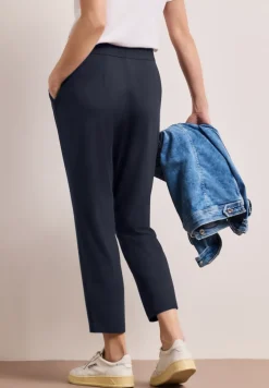 Mid Waist Slim Leg Pantalon Loose Fit