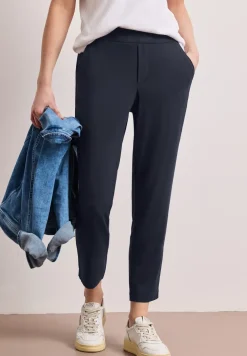 Mid Waist Slim Leg Pantalon Loose Fit