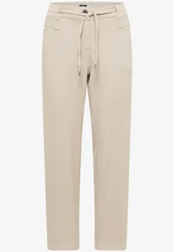Mid Waist Slim Leg Pantalon Loose Fit