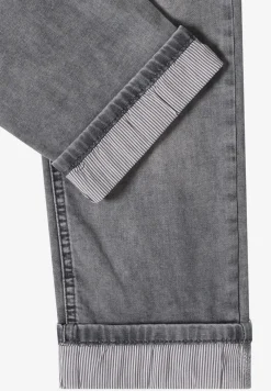 Mid Waist Straight Leg Jeans en coupe casual