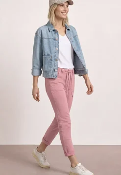 Mid Waist Tapered Leg Jeans en Loose Fit