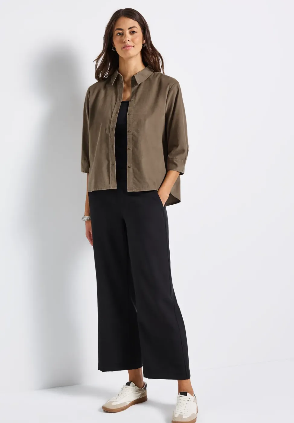 Mini-chemise en velours côtelé