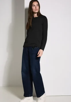 Mélange de matières T-shirt à manches longues