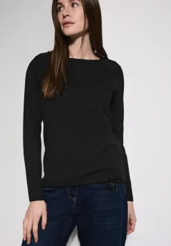 Mélange de matières T-shirt à manches longues