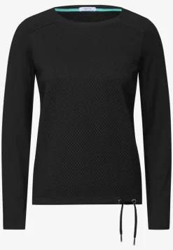 Mélange de matières T-shirt à manches longues