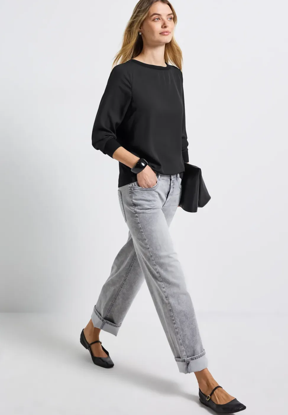 Mélange de matériaux pour la chemise en mousseline