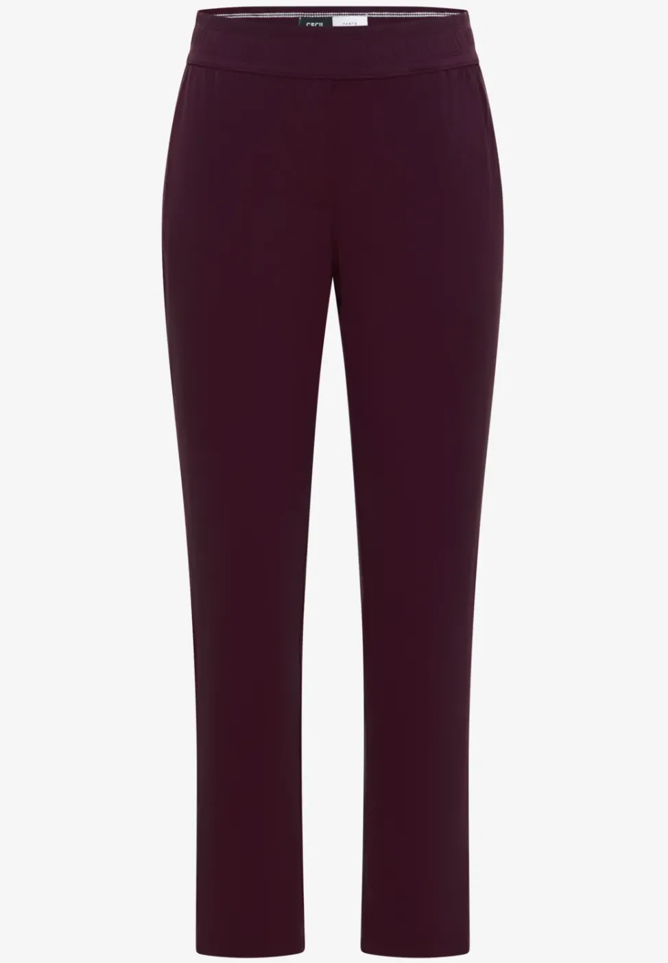 Pantalon ajusté taille mi-haute coupe slim