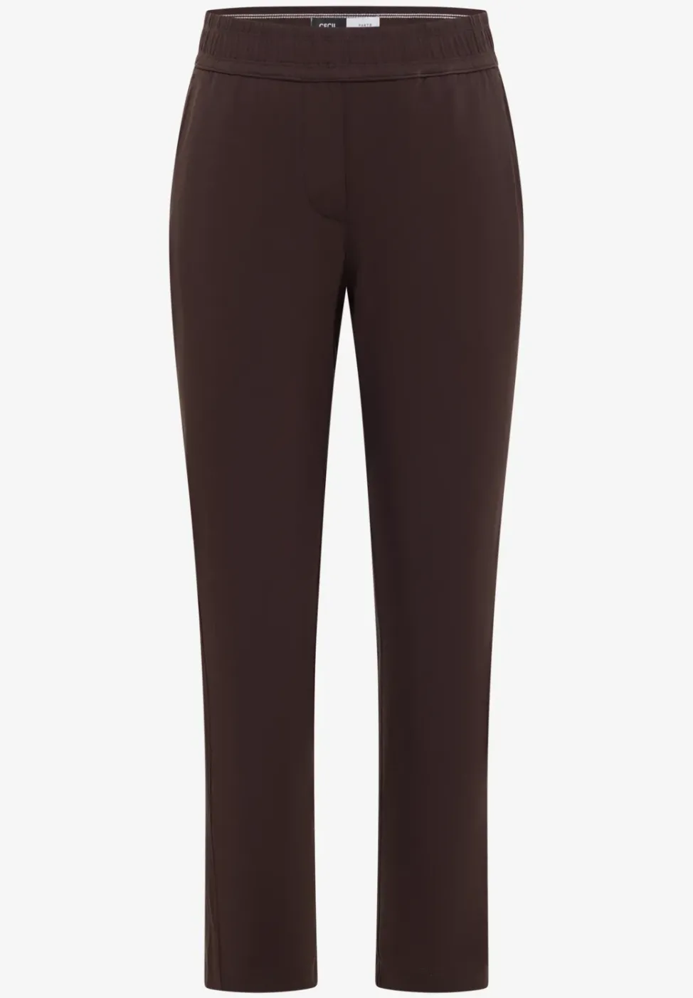 Pantalon ajusté taille mi-haute coupe slim