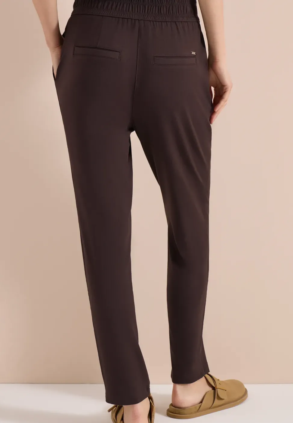 Pantalon ajusté taille mi-haute coupe slim