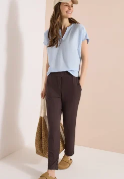 Pantalon ajusté taille mi-haute coupe slim