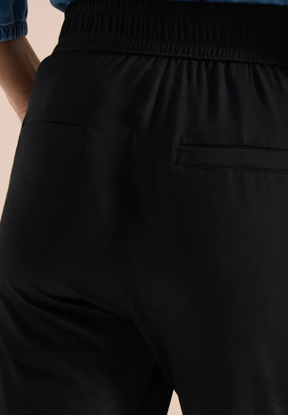 Pantalon ajusté taille mi-haute coupe slim
