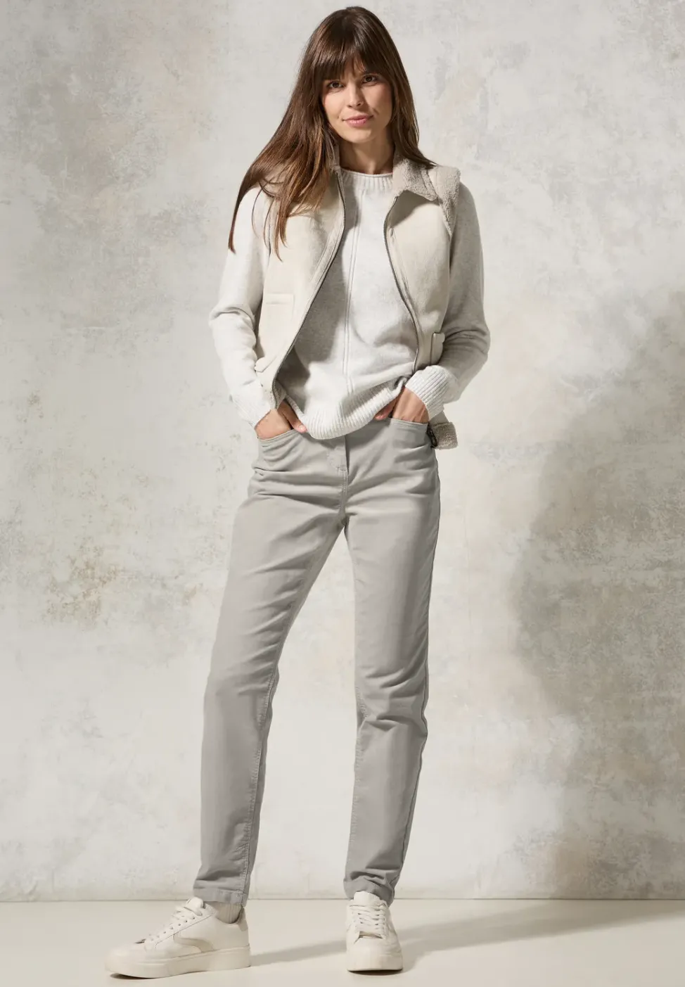 Pantalon au look velours