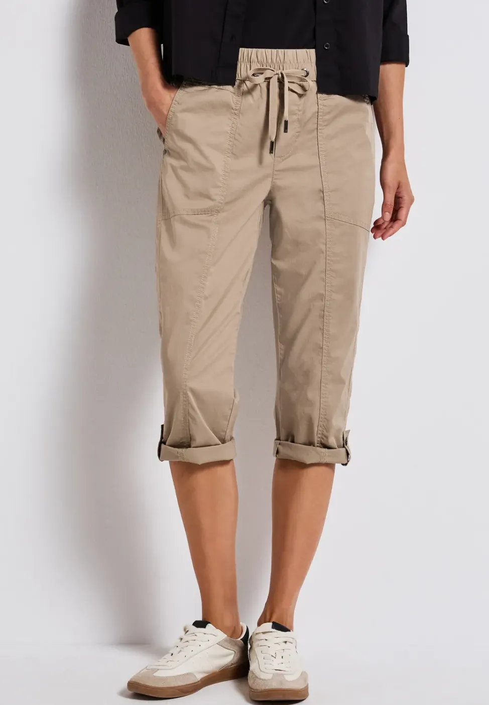 Pantalon 3/4 avec turn-up