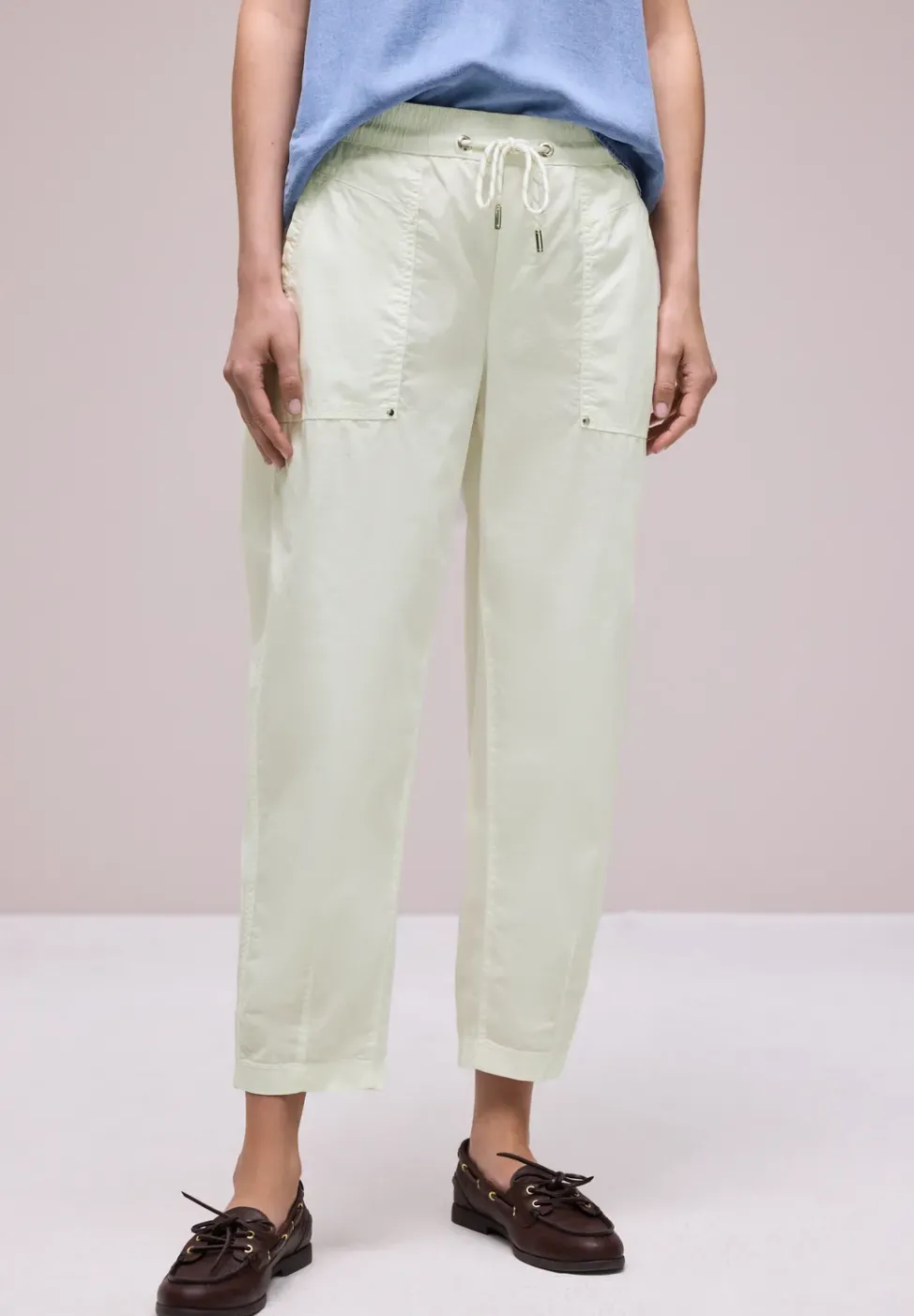 Pantalon Barrel Leg en qualité Papertouch